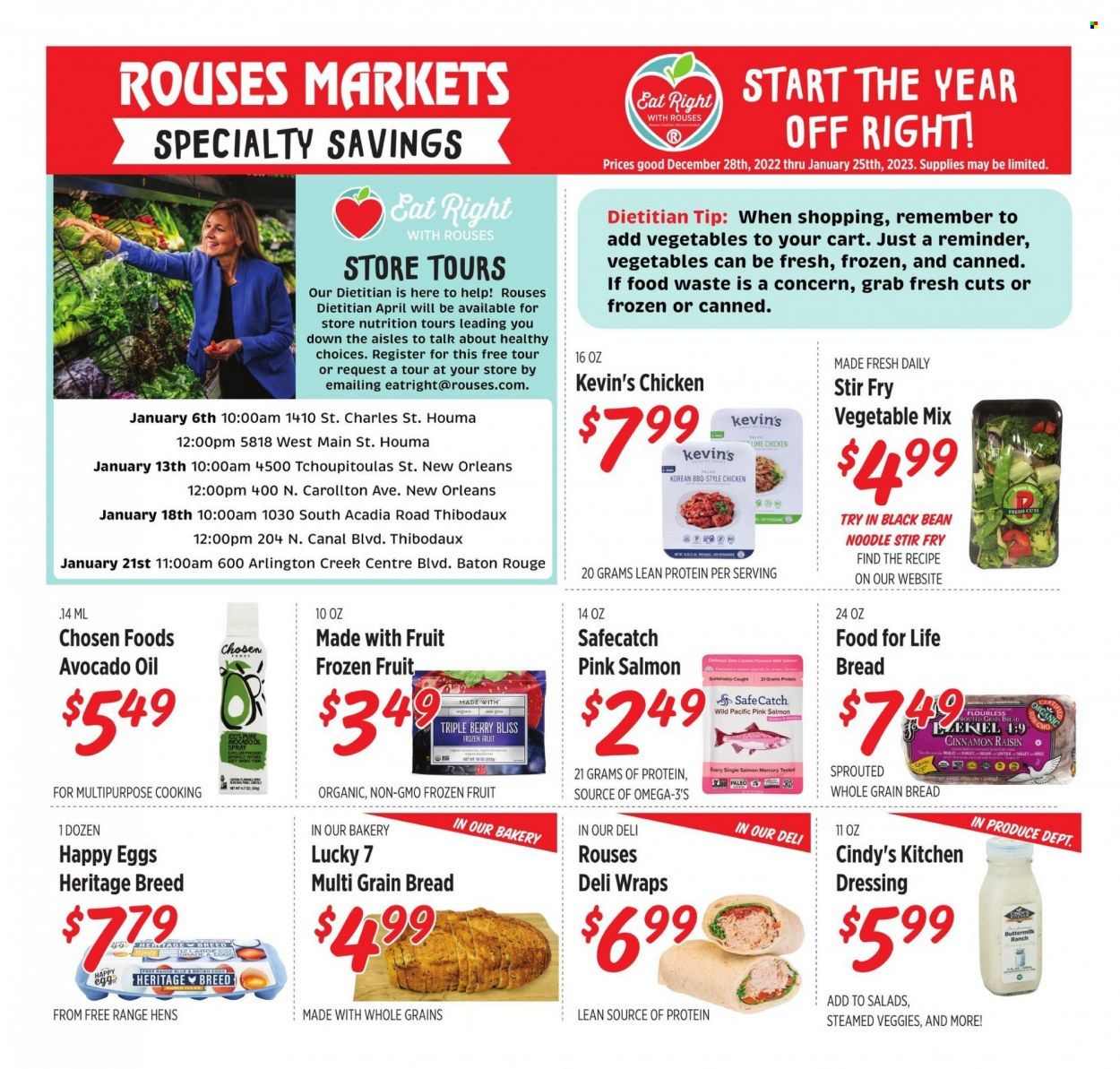 Rouses Markets (LA) Weekly Ad Flyer Specials December 28 to January 25, 2023