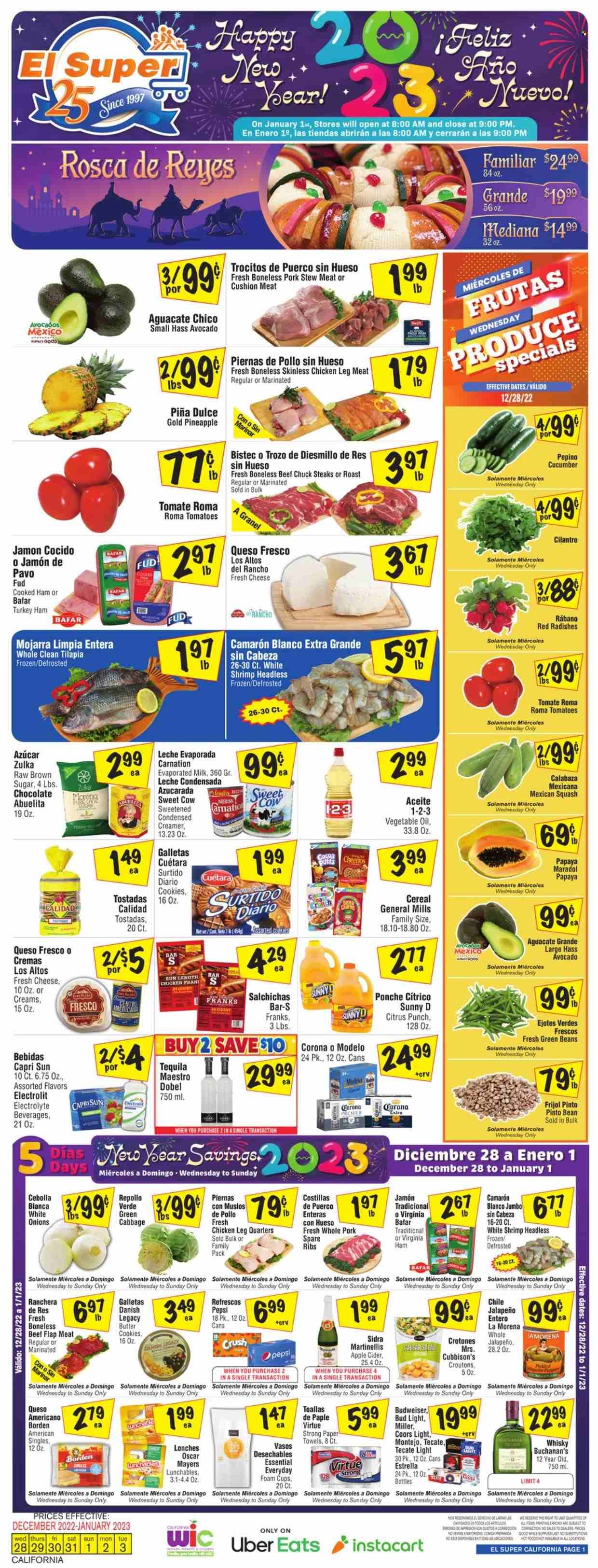 El Super (CA, NM, NV, TX) Weekly Ad Flyer Specials December 28 to January 3, 2023