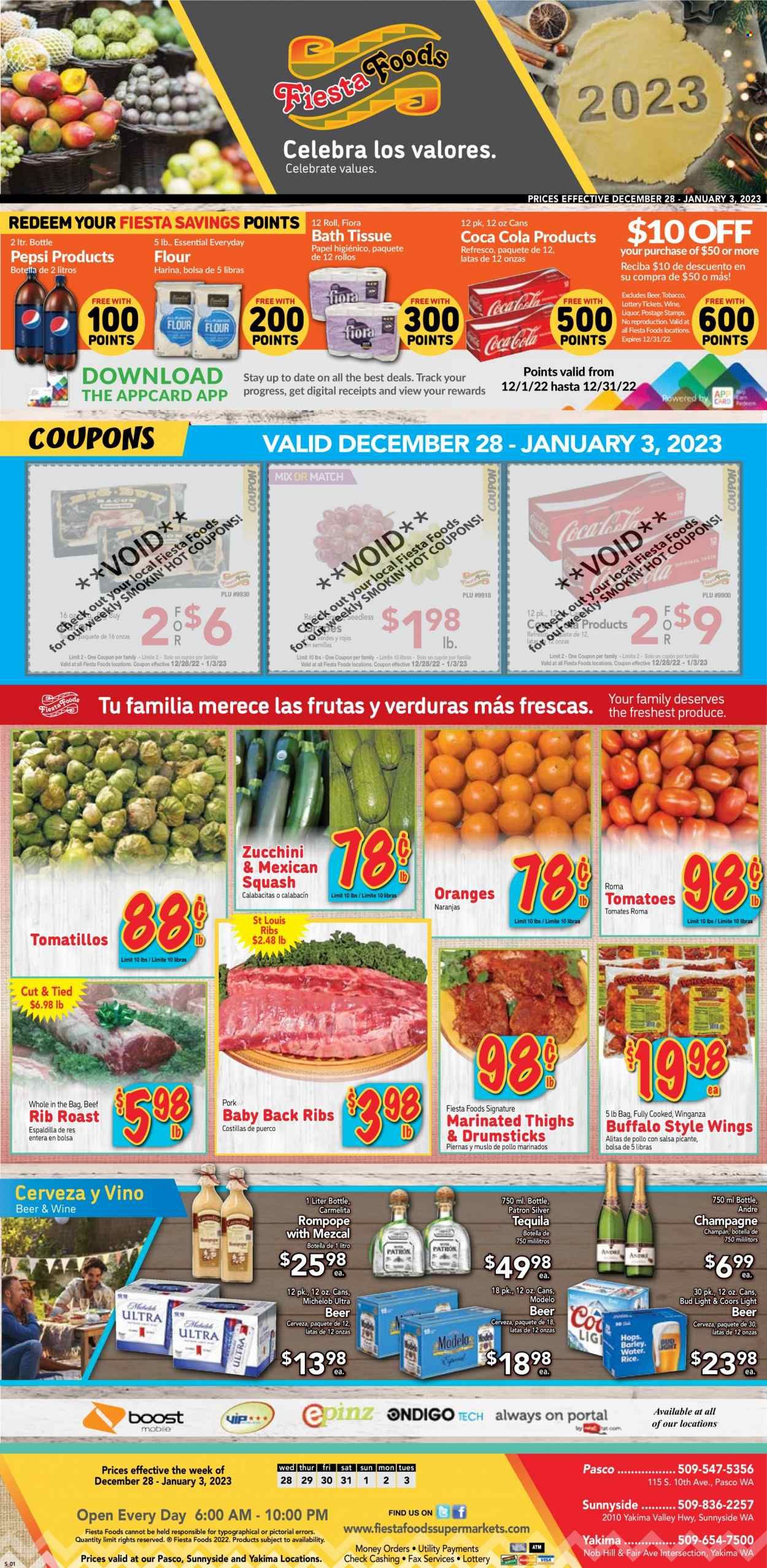 Fiesta Foods SuperMarkets (WA) Weekly Ad Flyer Specials December 28 to January 3, 2023