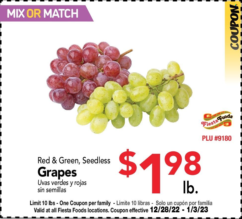 Fiesta Foods SuperMarkets (WA) Weekly Ad Flyer Specials December 28 to January 3, 2023