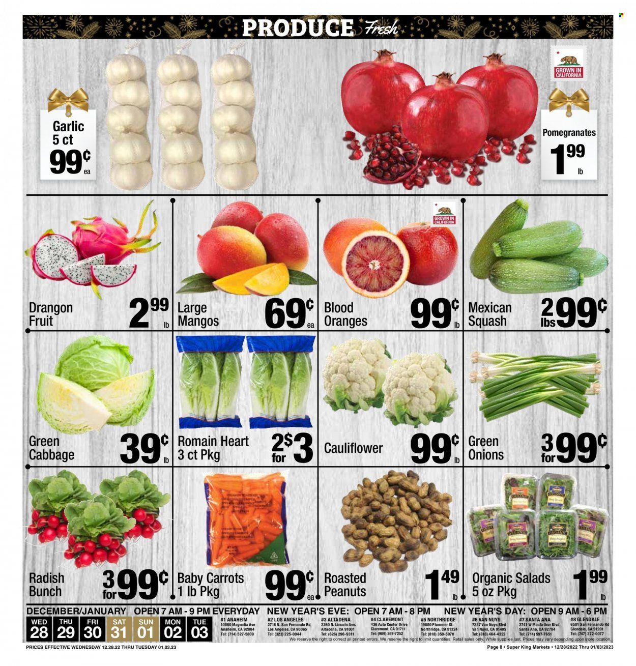 Super King Markets (CA) Weekly Ad Flyer Specials December 28 to January 3, 2023
