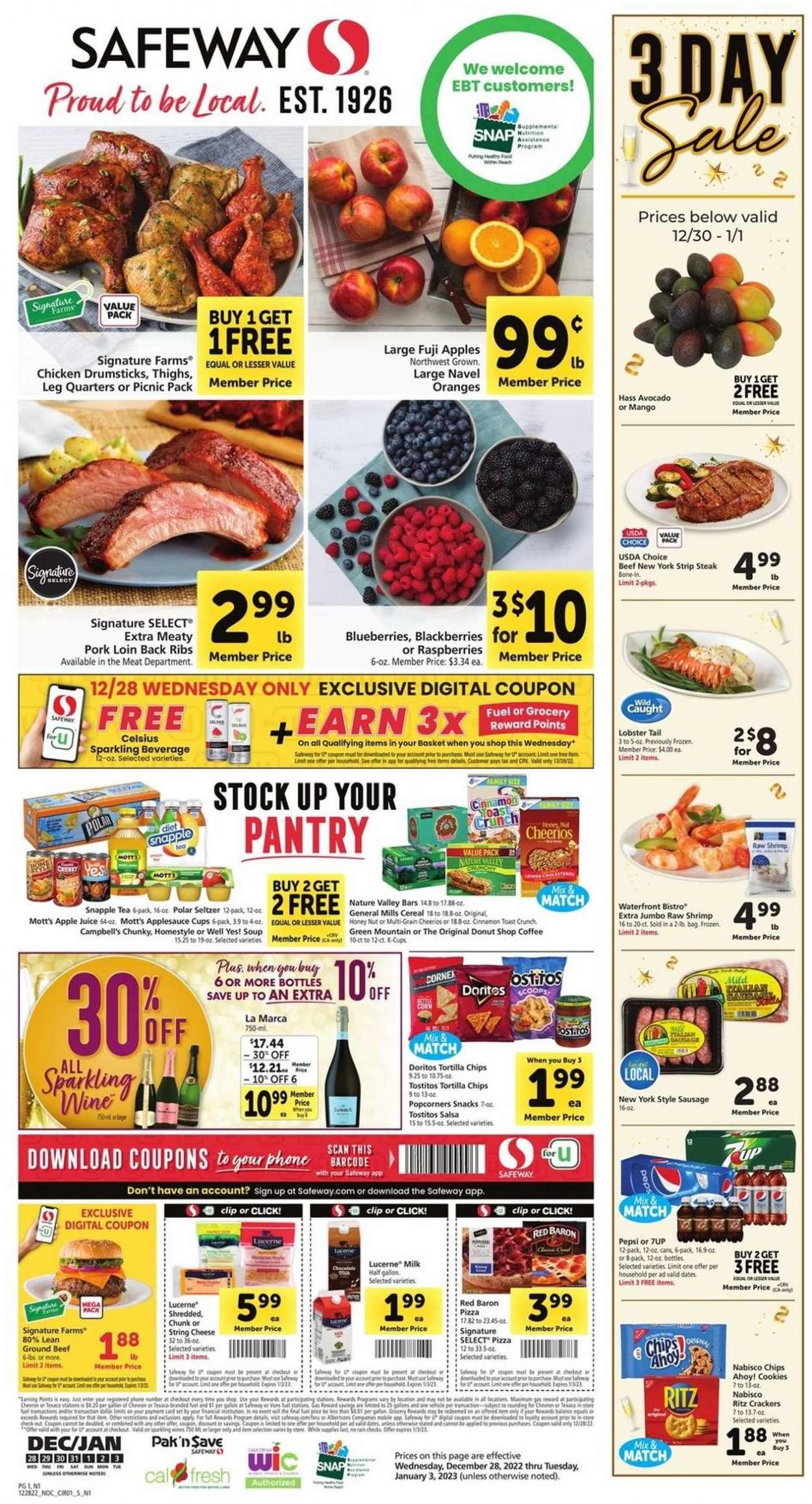 Safeway (CA, HI, OR, WA) Weekly Ad Flyer Specials December 28 to January 3, 2023