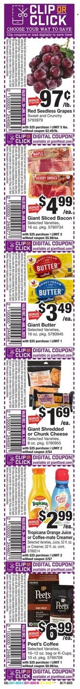 Giant Food (DE, MD, VA) Weekly Ad Flyer Specials December 30 to January 5, 2023