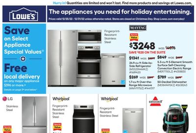 Lowe's Weekly Ad Flyer Specials December 25 to December 31, 2022
