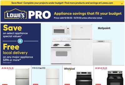 Lowe's Weekly Ad Flyer Specials December 25 to December 31, 2022