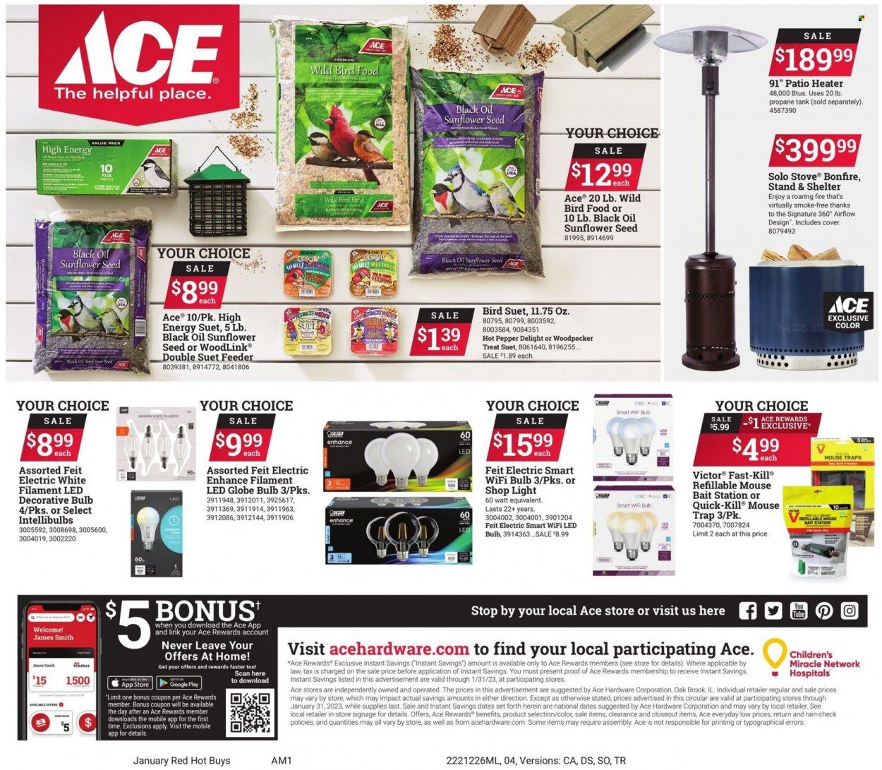 ACE Hardware Weekly Ad Flyer Specials December 26 to January 31, 2023