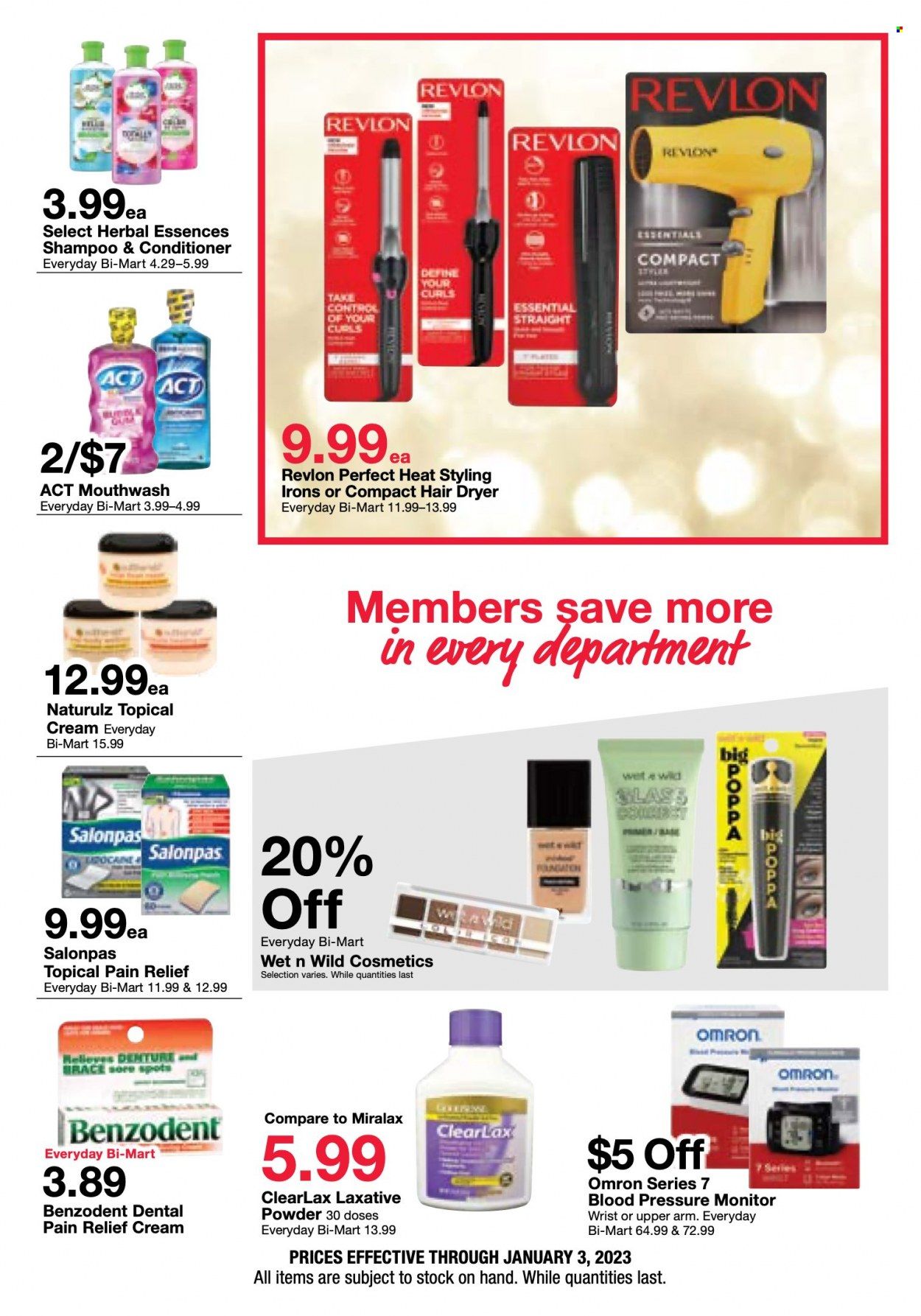 Bi-Mart (ID, OR, WA) Weekly Ad Flyer Specials December 26 to January 3, 2023