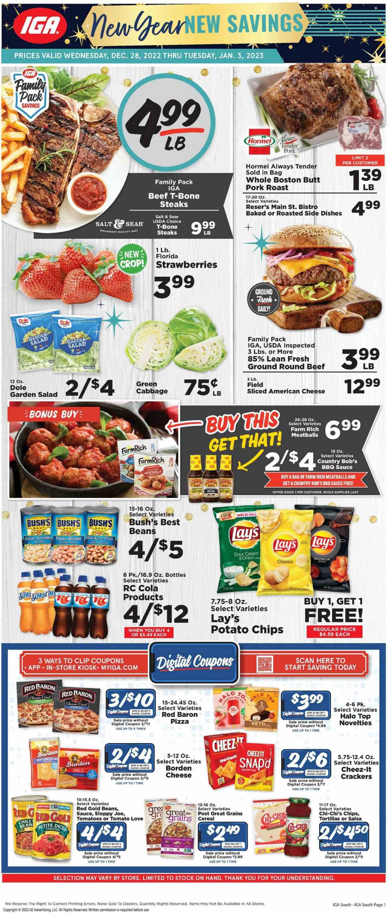 IGA (KY) Weekly Ad Flyer Specials December 28 to January 3, 2023