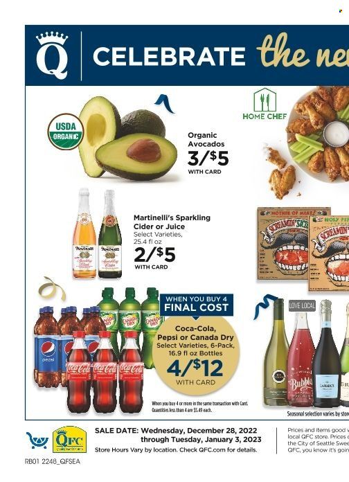 QFC (WA) Weekly Ad Flyer Specials December 28 to January 3, 2023