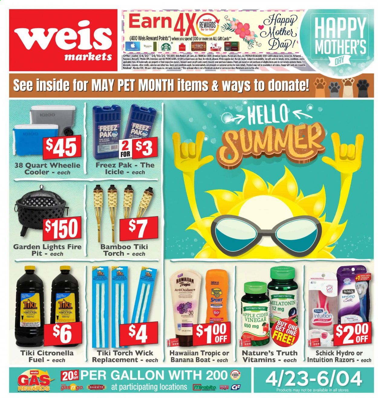 Weis Weekly Ad & Flyer April 23 to June 4