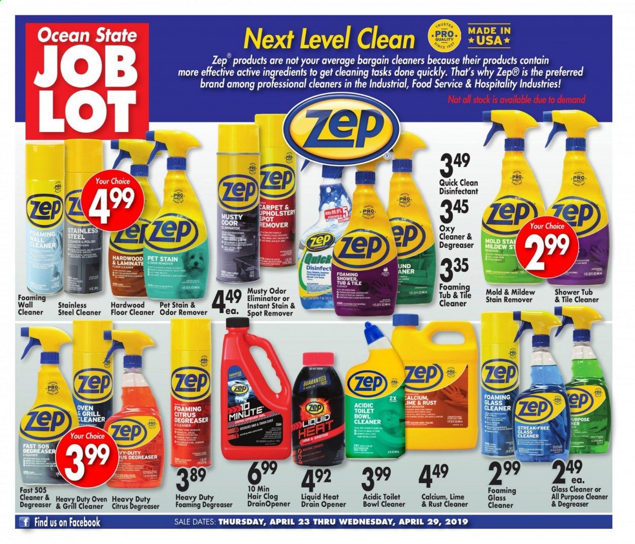 Ocean State Job Lot Weekly Ad & Flyer April 23 to 29