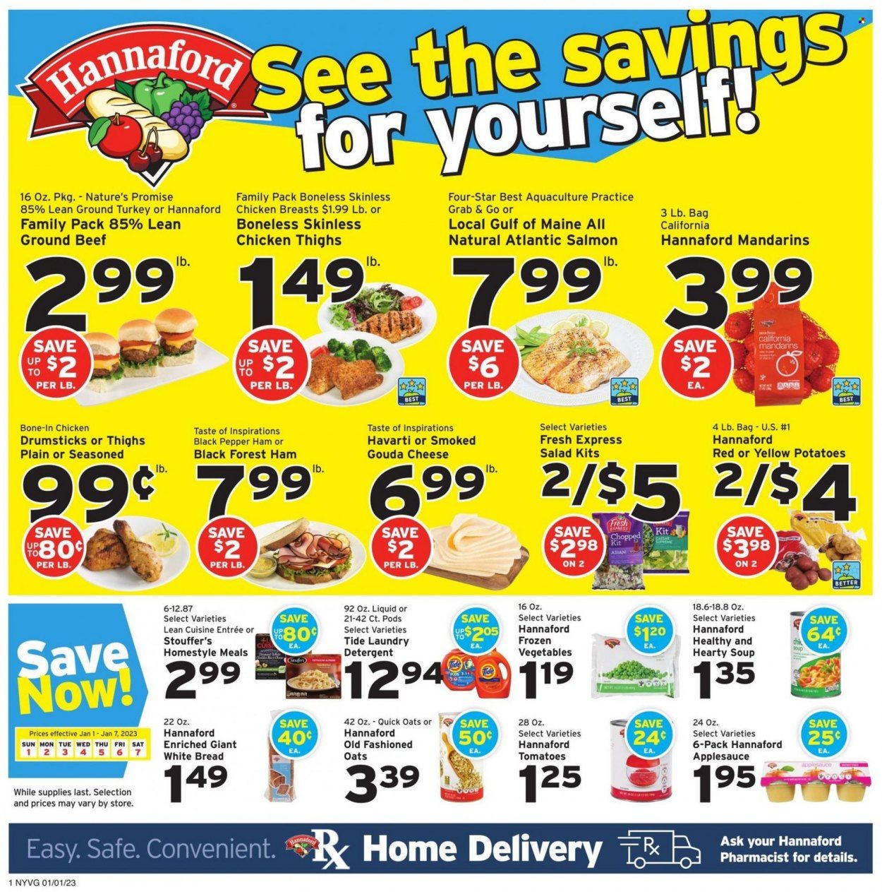 Hannaford (NY) Weekly Ad Flyer Specials January 1 to January 7, 2023