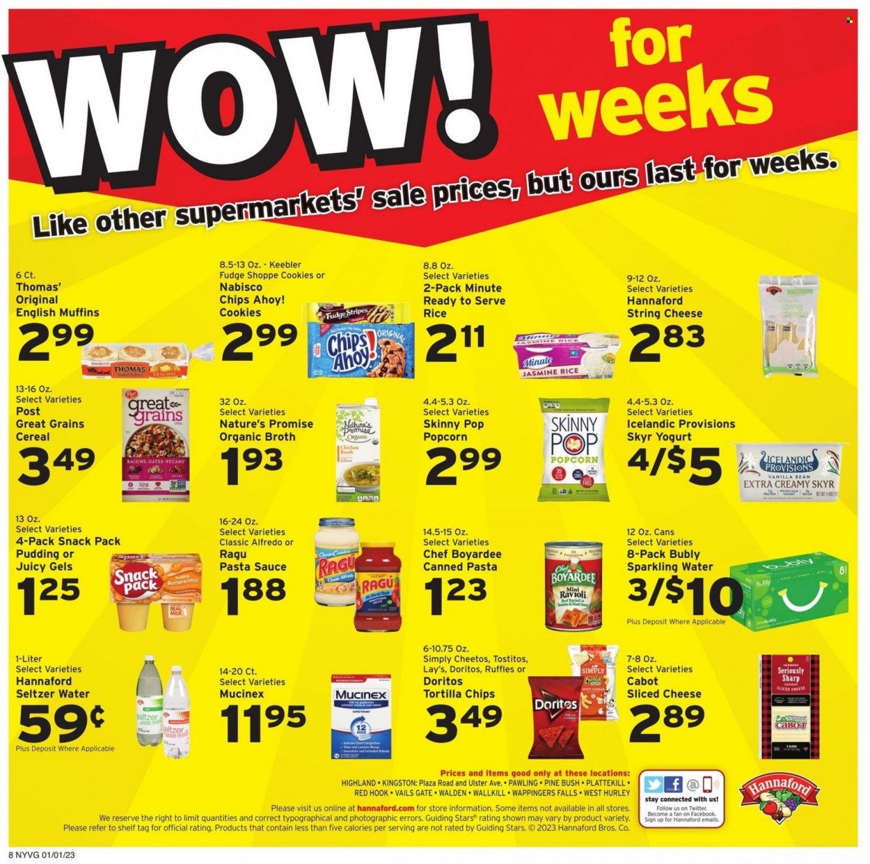 Hannaford (NY) Weekly Ad Flyer Specials January 1 to January 7, 2023
