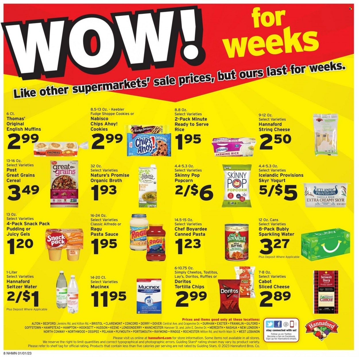 Hannaford (NH) Weekly Ad Flyer Specials January 1 to January 7, 2023