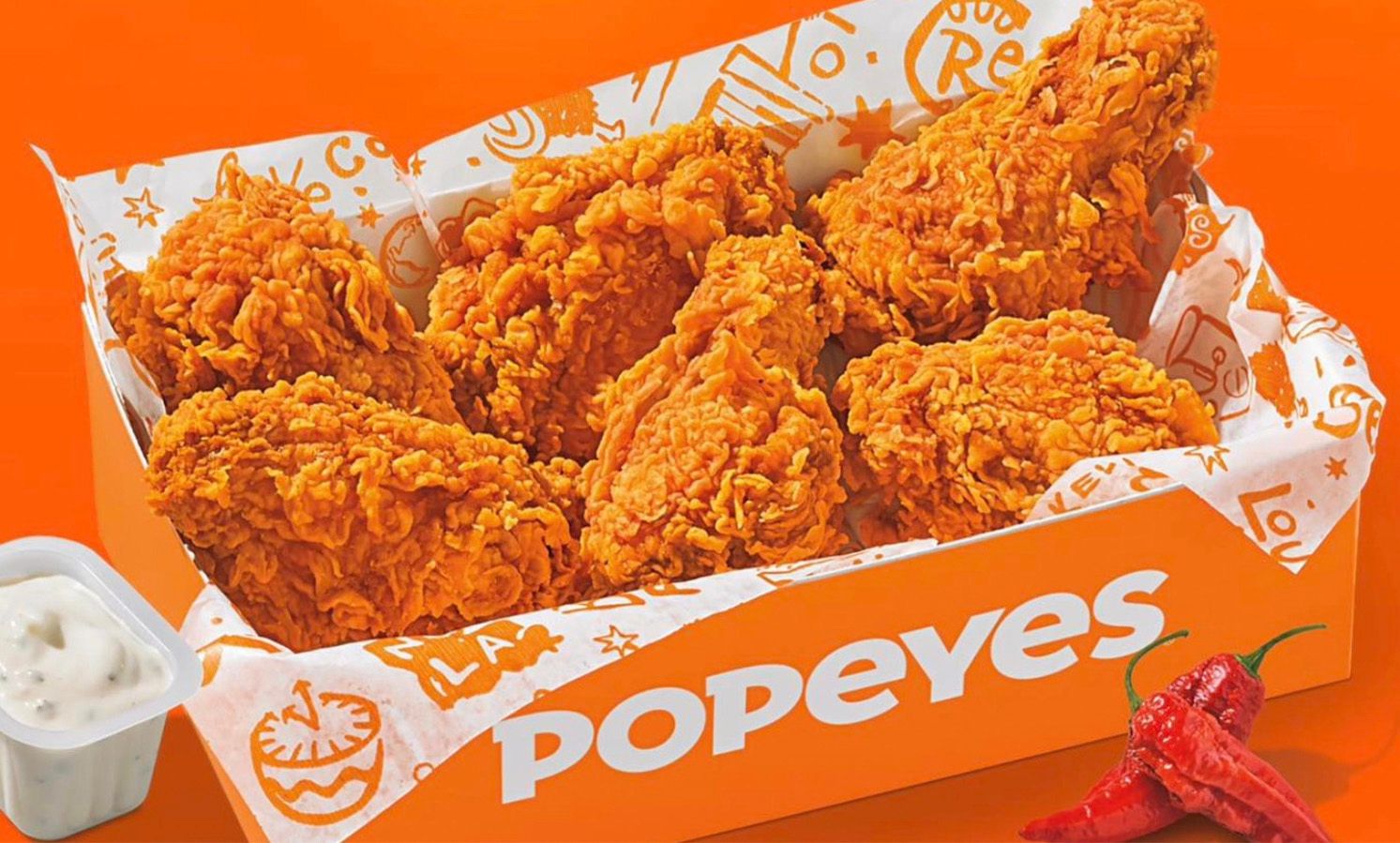 Score 6 Ghost Pepper Wings for Only $5 with an In-app or Online Order Ahead Purchase at Popeyes Chicken Score 6 Ghost Pepper Wings for Only $5 with an In-app or Online Order Ahead Purchase at Popeyes Chicken