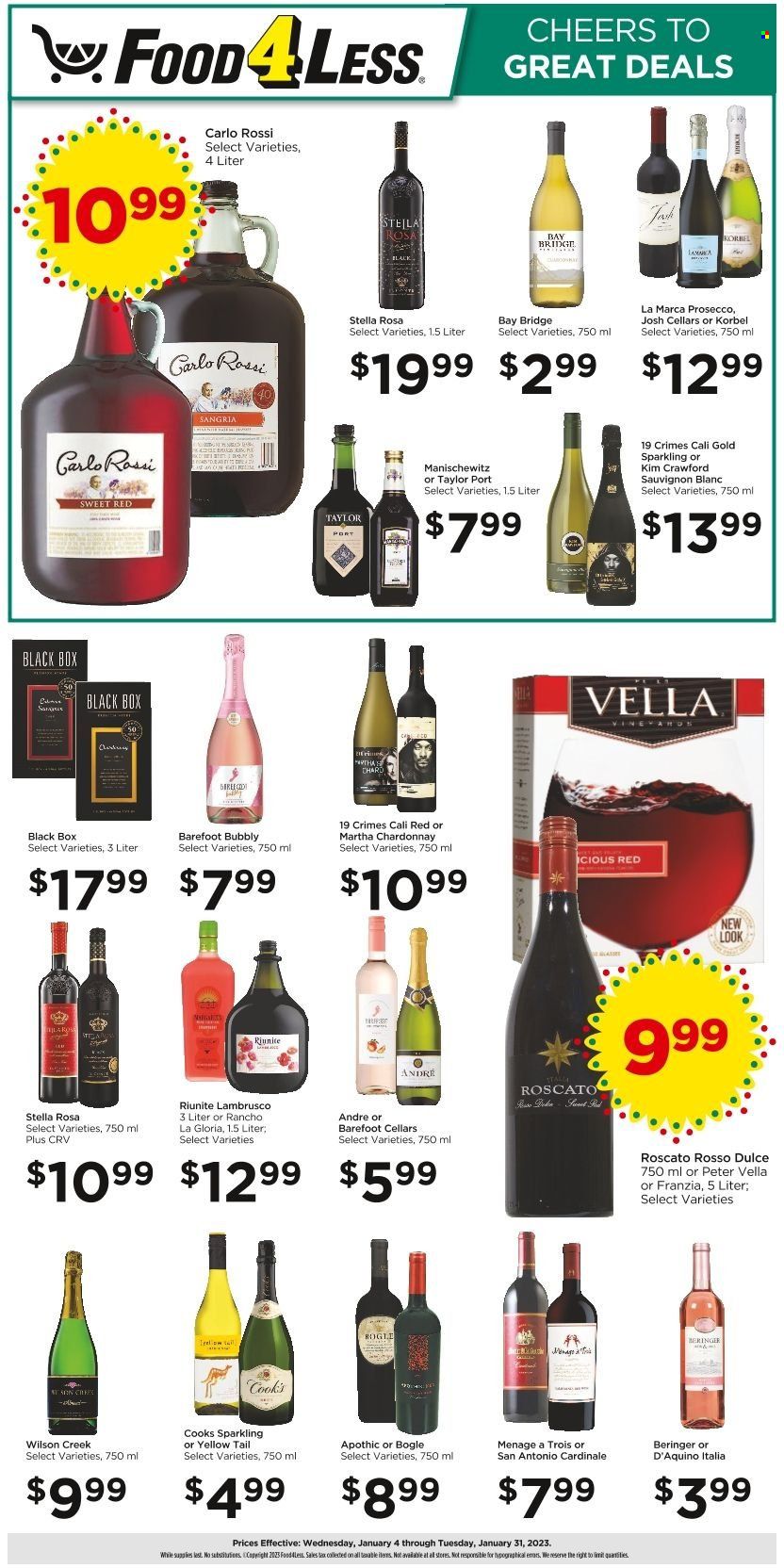 Food 4 Less (CA) Weekly Ad Flyer Specials January 4 to January 31, 2023