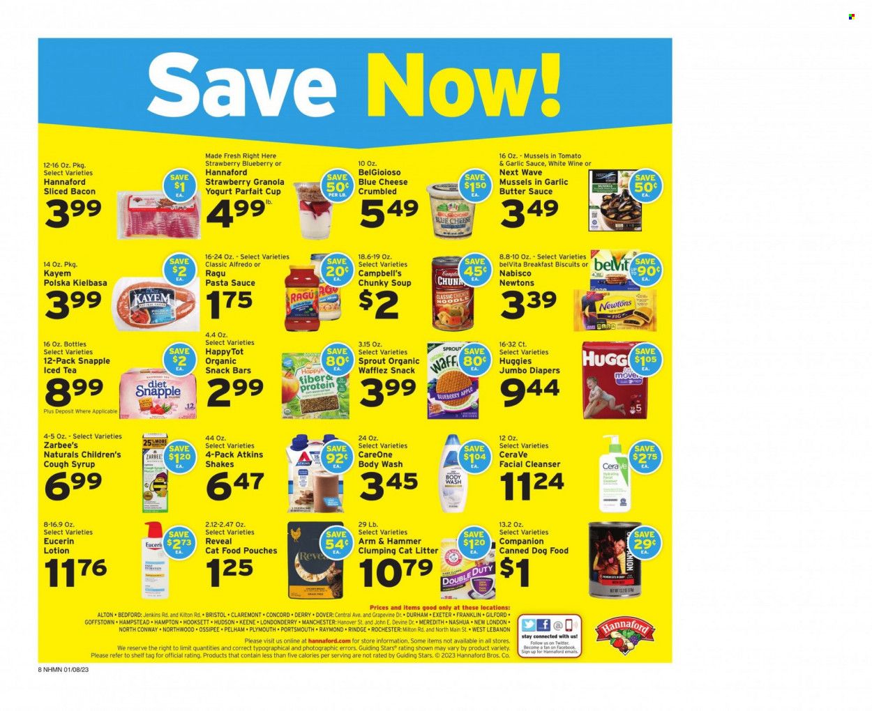 Hannaford (NH) Weekly Ad Flyer Specials January 8 to January 14, 2023