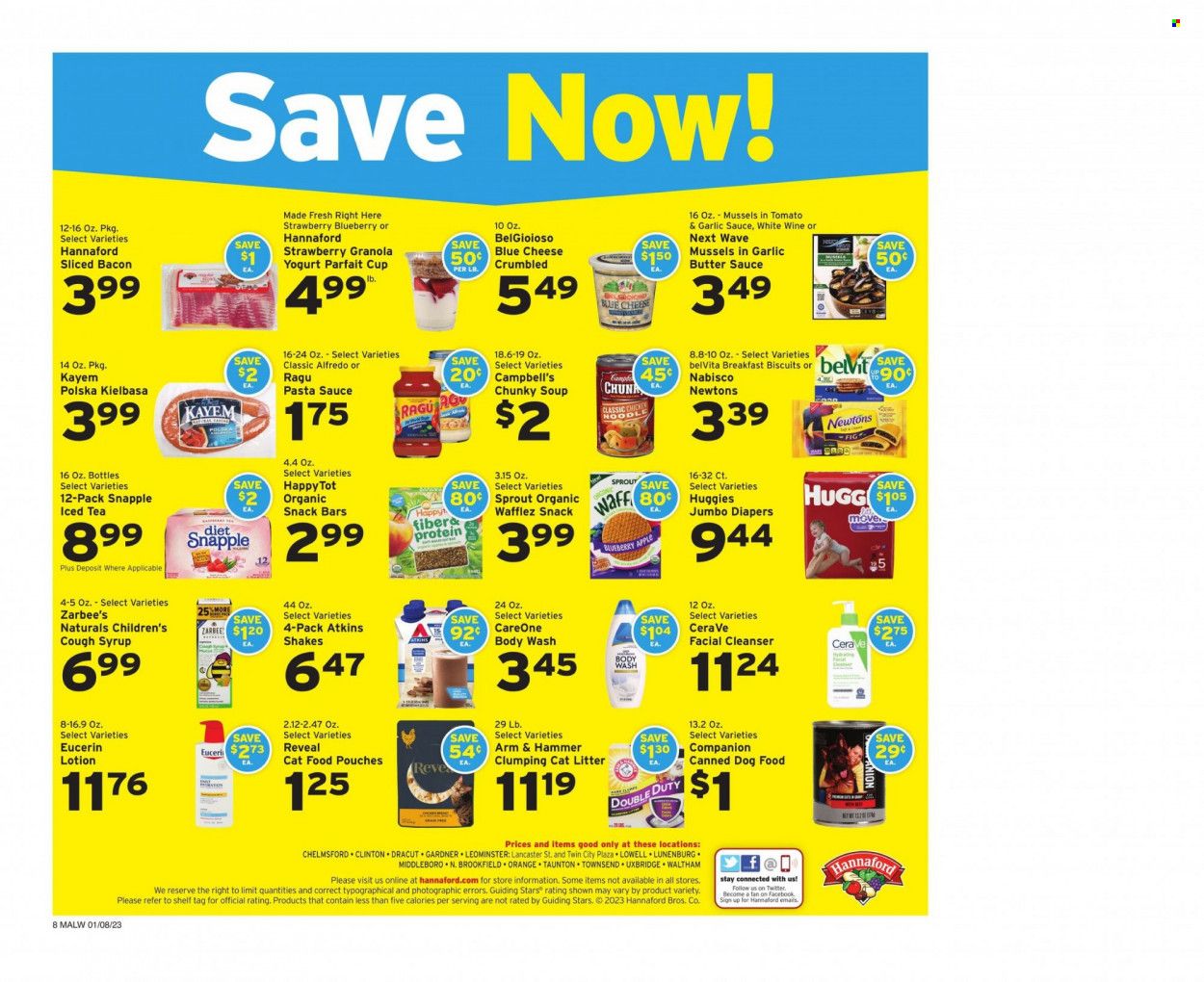 Hannaford (MA) Weekly Ad Flyer Specials January 8 to January 14, 2023