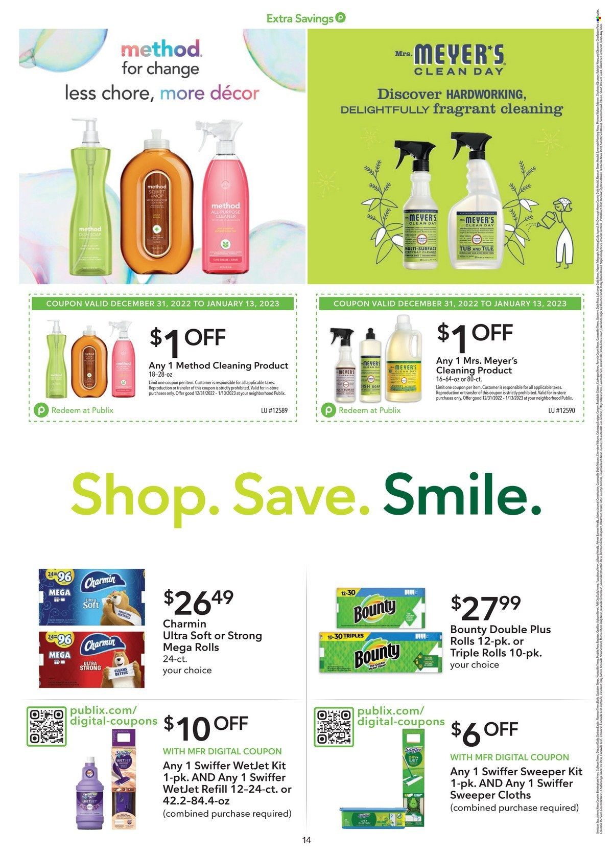 Publix (AL, FL, GA, NC, SC, TN) Weekly Ad Flyer Specials December 31 to January 13, 2023