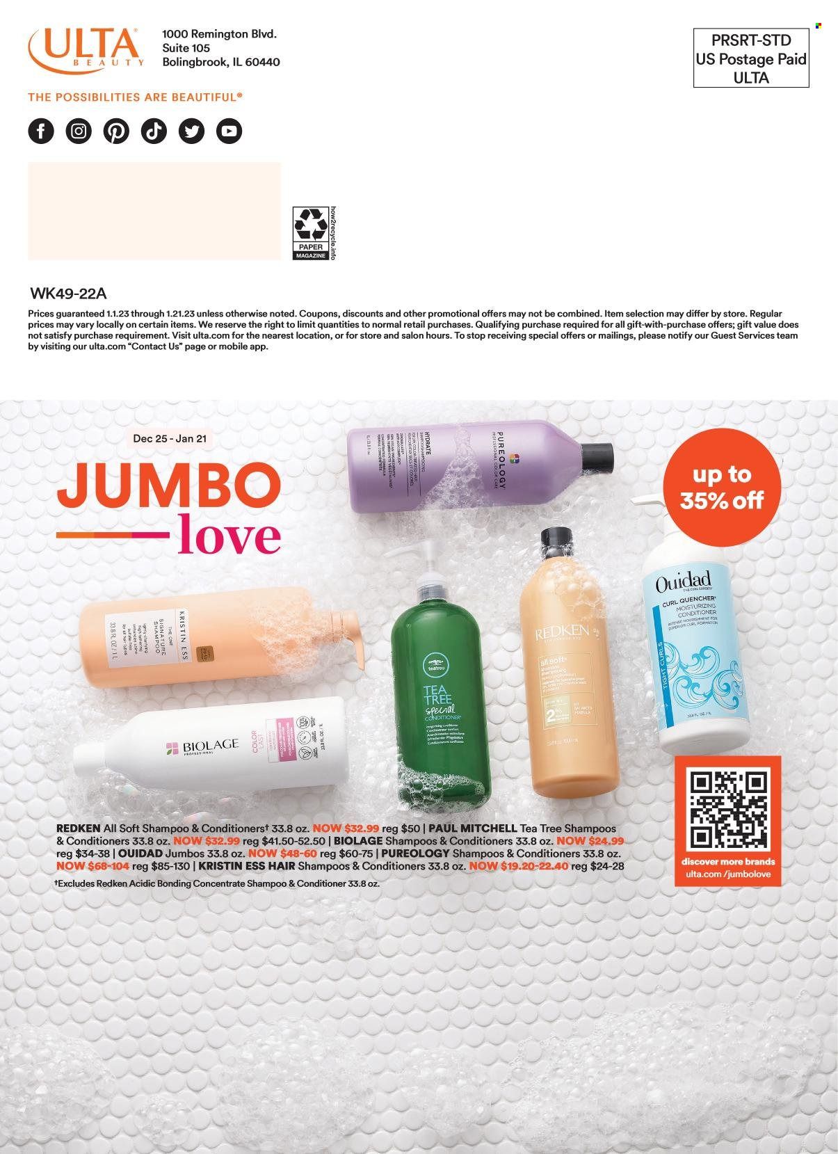 Ulta Beauty Weekly Ad Flyer Specials January 1 to January 21, 2023