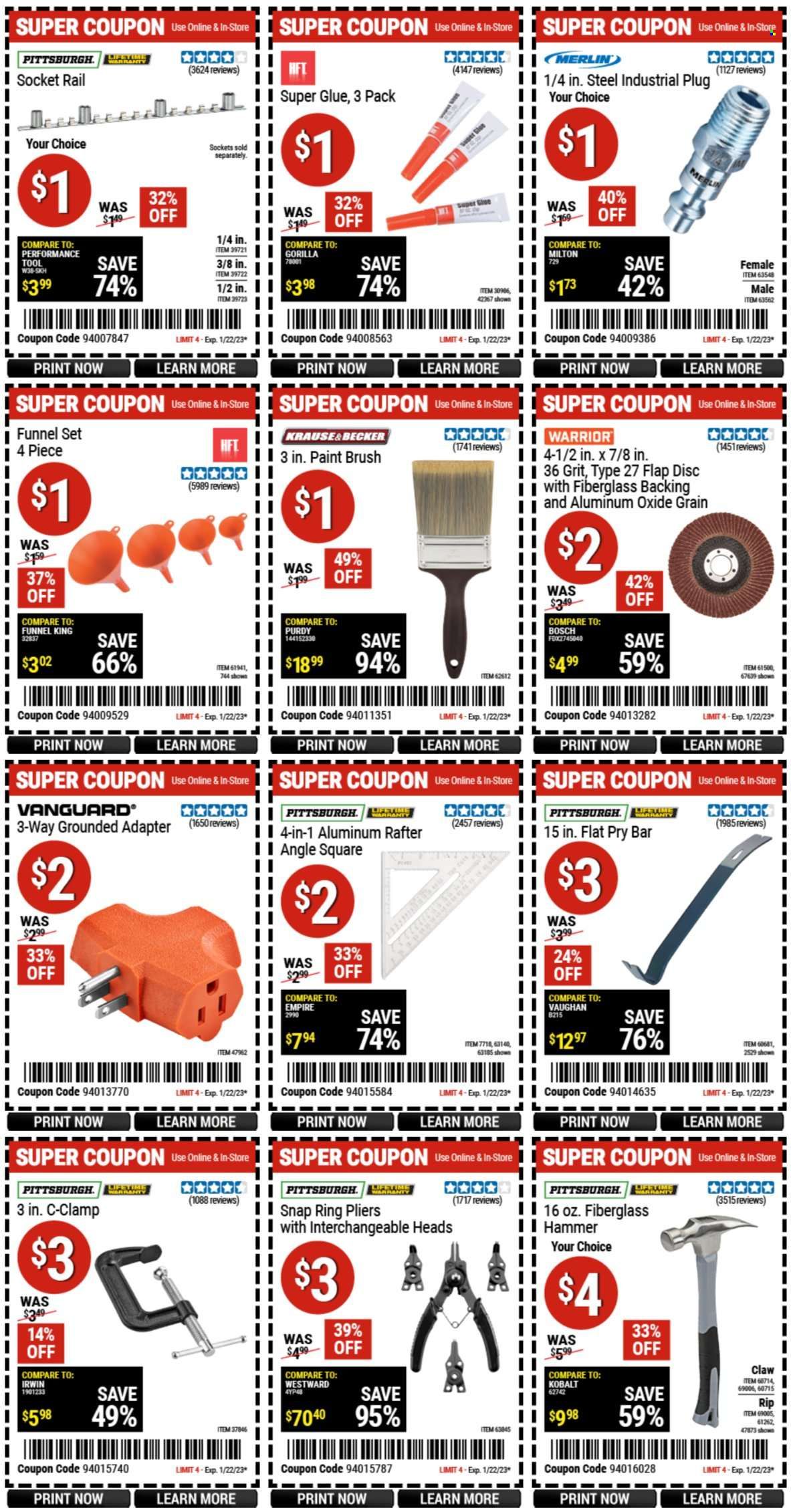 Harbor Freight Weekly Ad Flyer Specials January 9 to January 22, 2023
