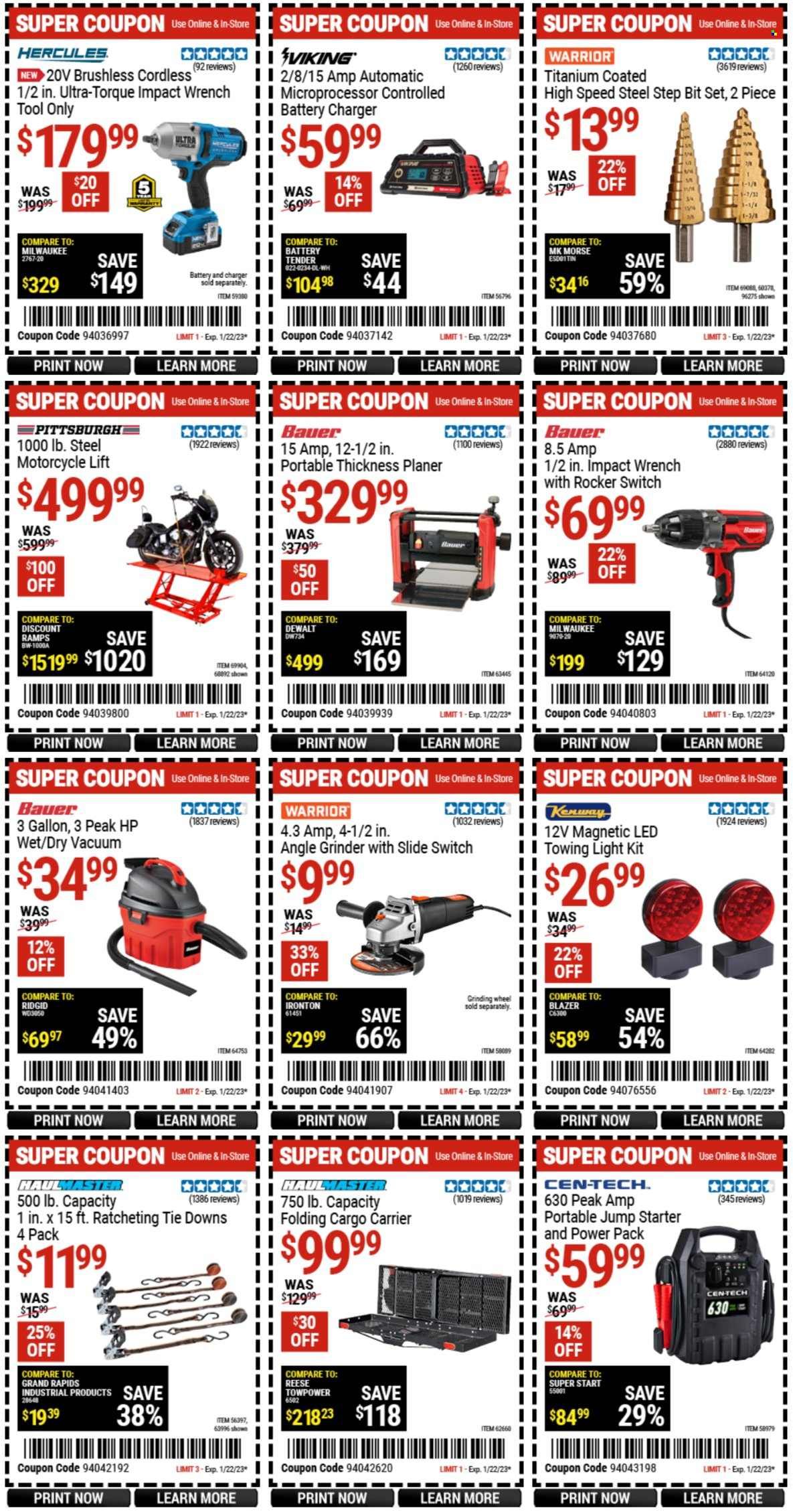 Harbor Freight Weekly Ad Flyer Specials January 9 to January 22, 2023
