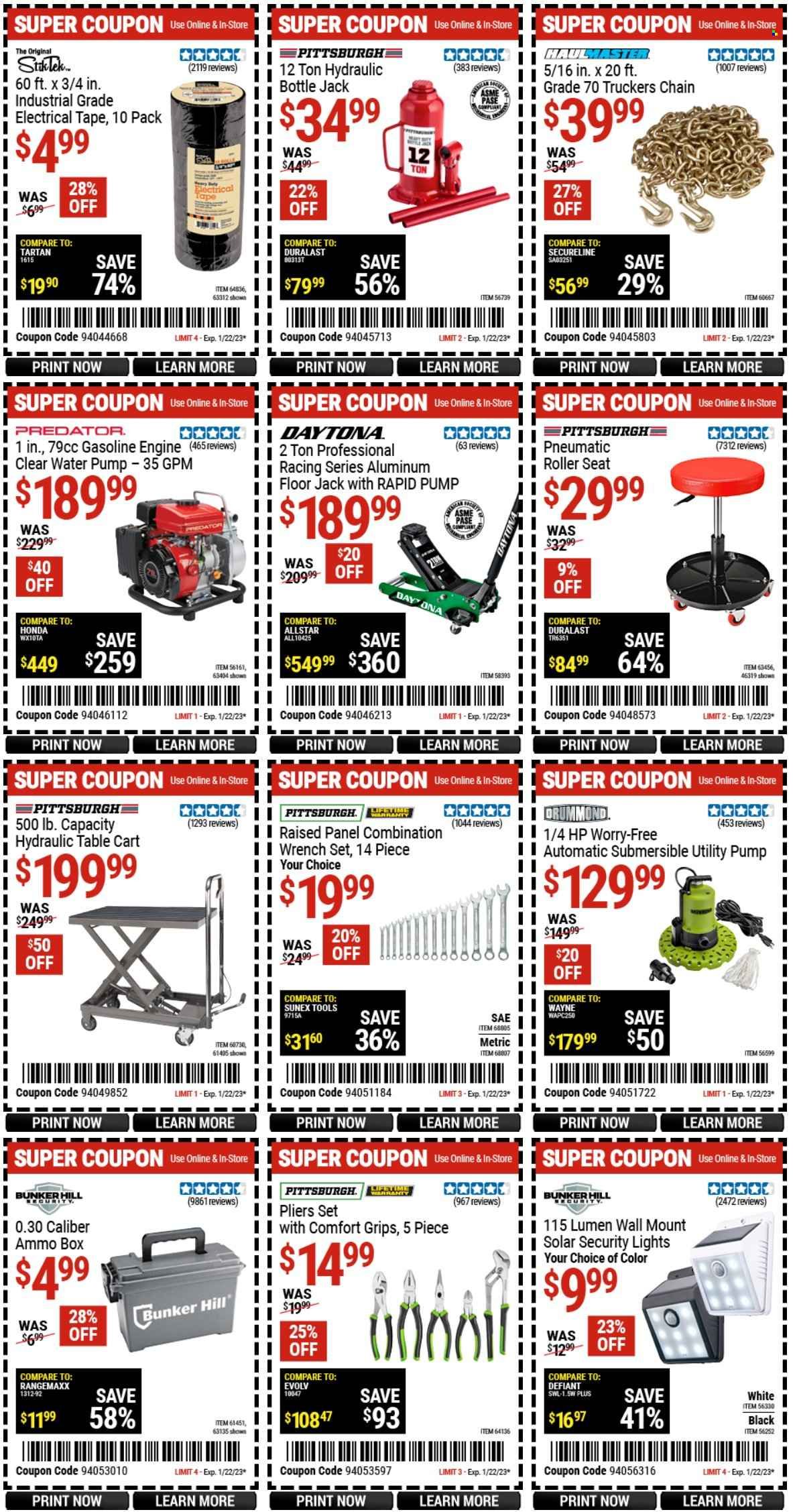 Harbor Freight Weekly Ad Flyer Specials January 9 to January 22, 2023