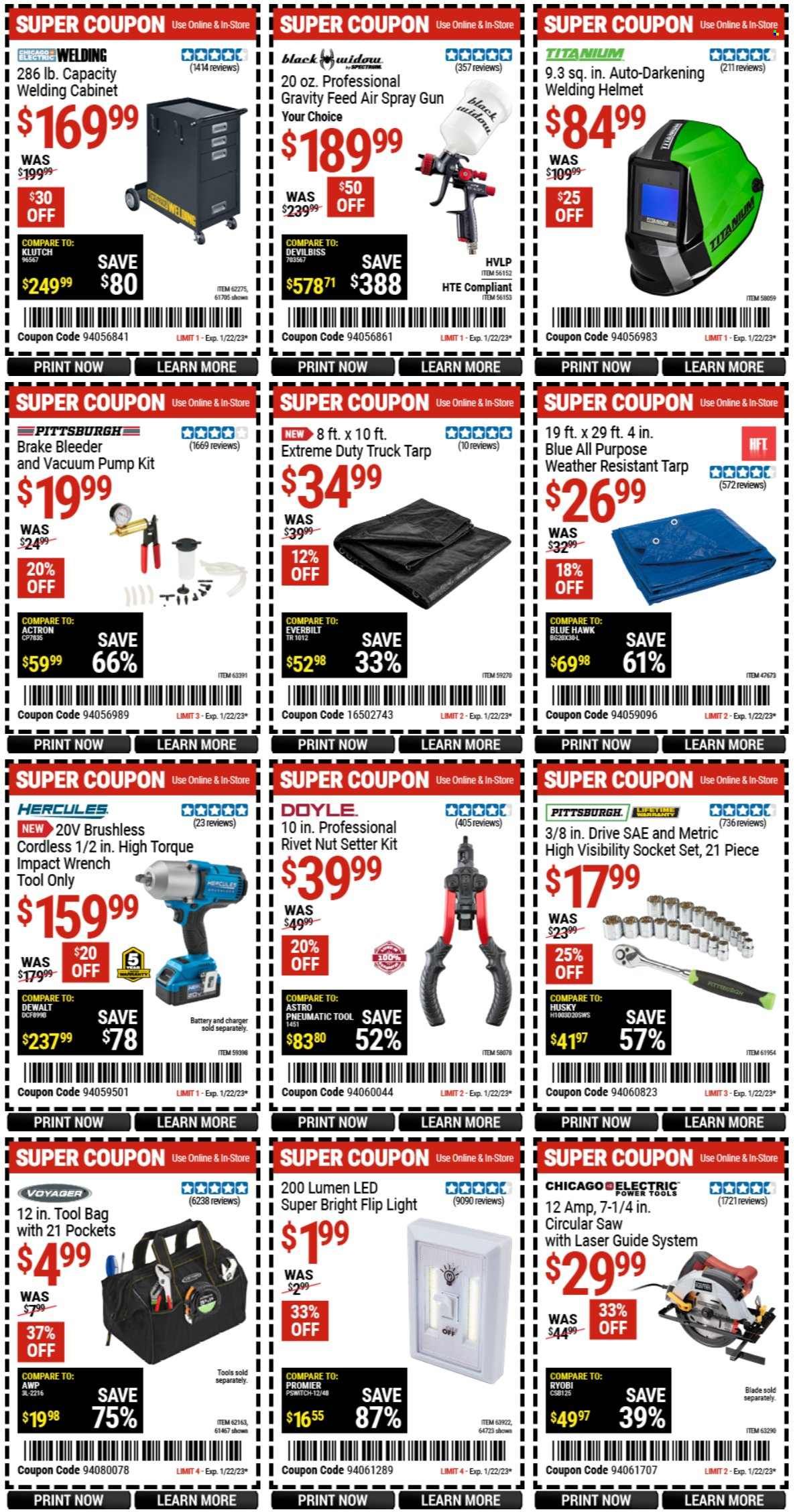 Harbor Freight Weekly Ad Flyer Specials January 9 to January 22, 2023