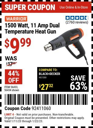 Harbor Freight Weekly Ad Flyer Specials January 11 to January 22, 2023