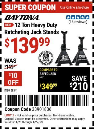 Harbor Freight Weekly Ad Flyer Specials January 11 to January 22, 2023