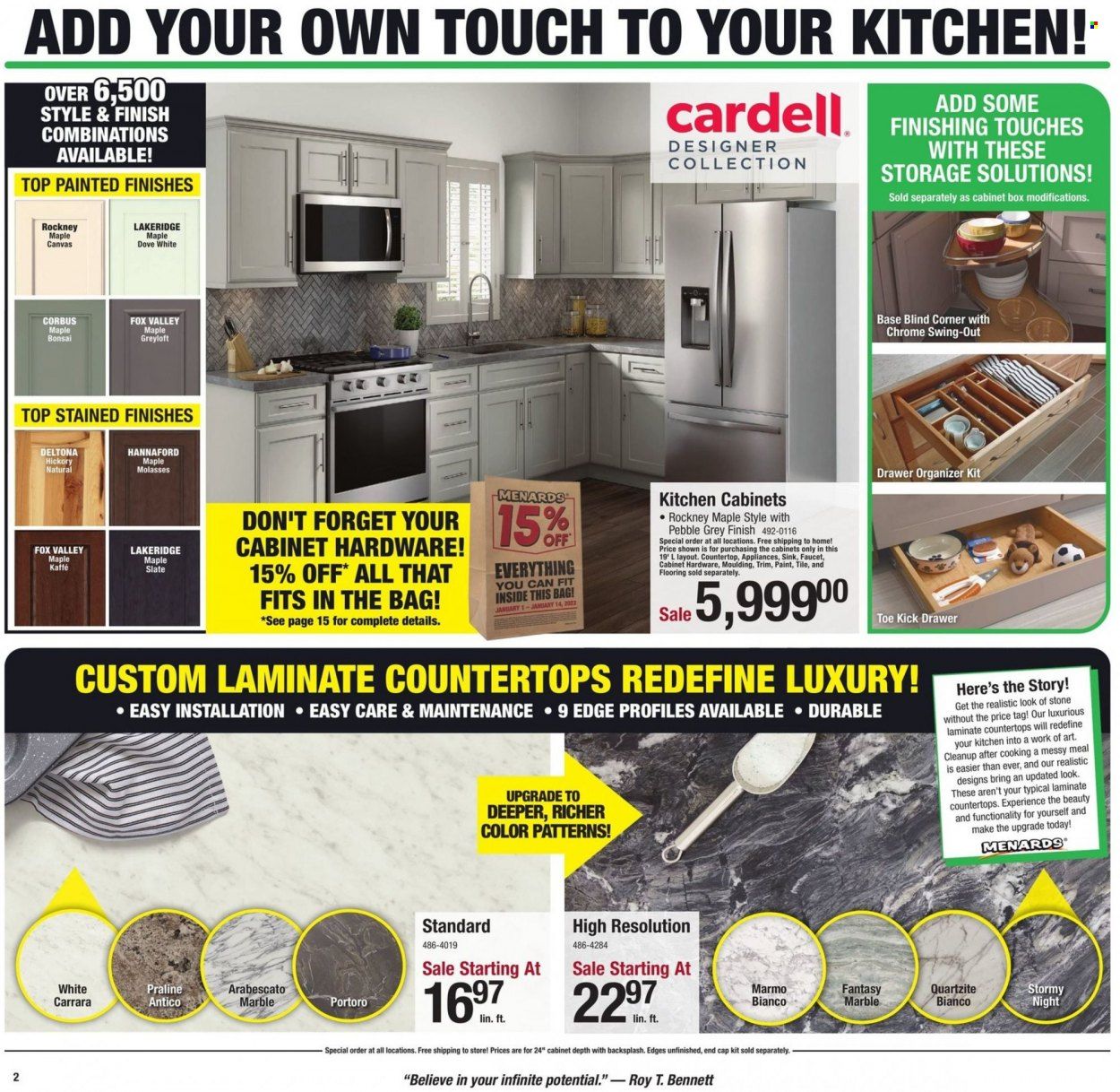 Menards Weekly Ad Flyer Specials January 1 to January 14, 2023