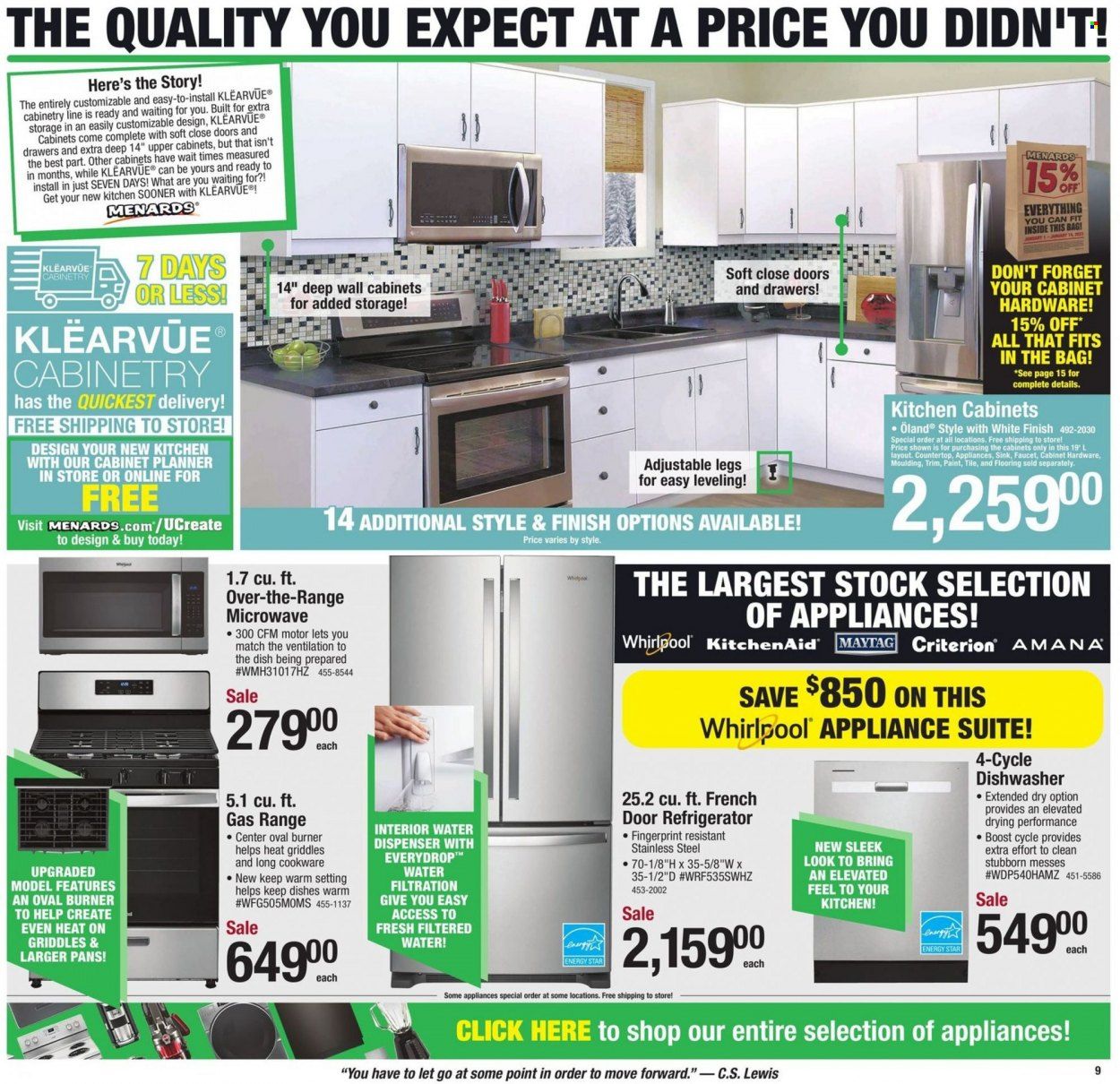 Menards Weekly Ad Flyer Specials January 5 to January 14, 2023