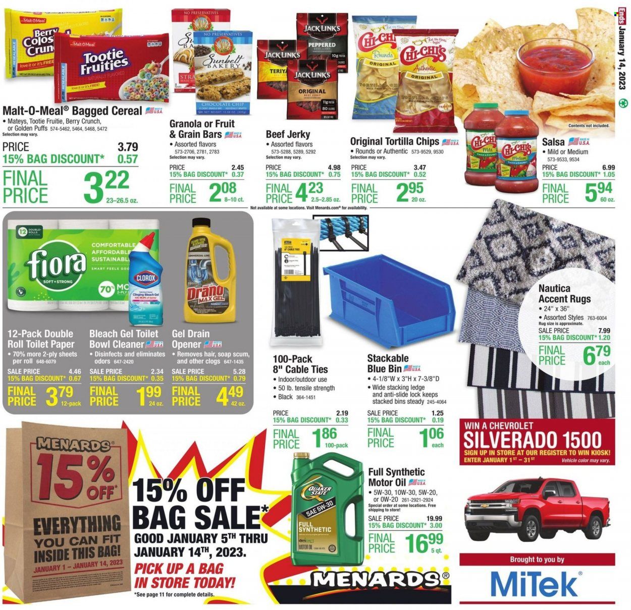 Menards Weekly Ad Flyer Specials January 5 to January 14, 2023