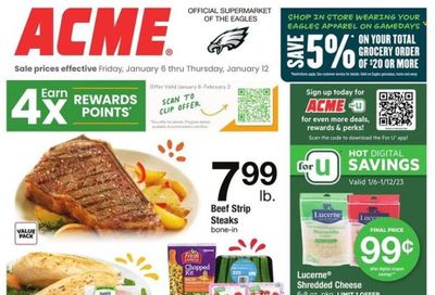 ACME (DE, NJ, NY, PA) Weekly Ad Flyer Specials January 6 to January 12, 2023
