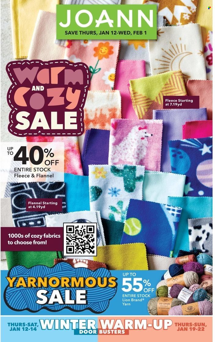 JOANN Weekly Ad Flyer Specials January 12 to February 1, 2023