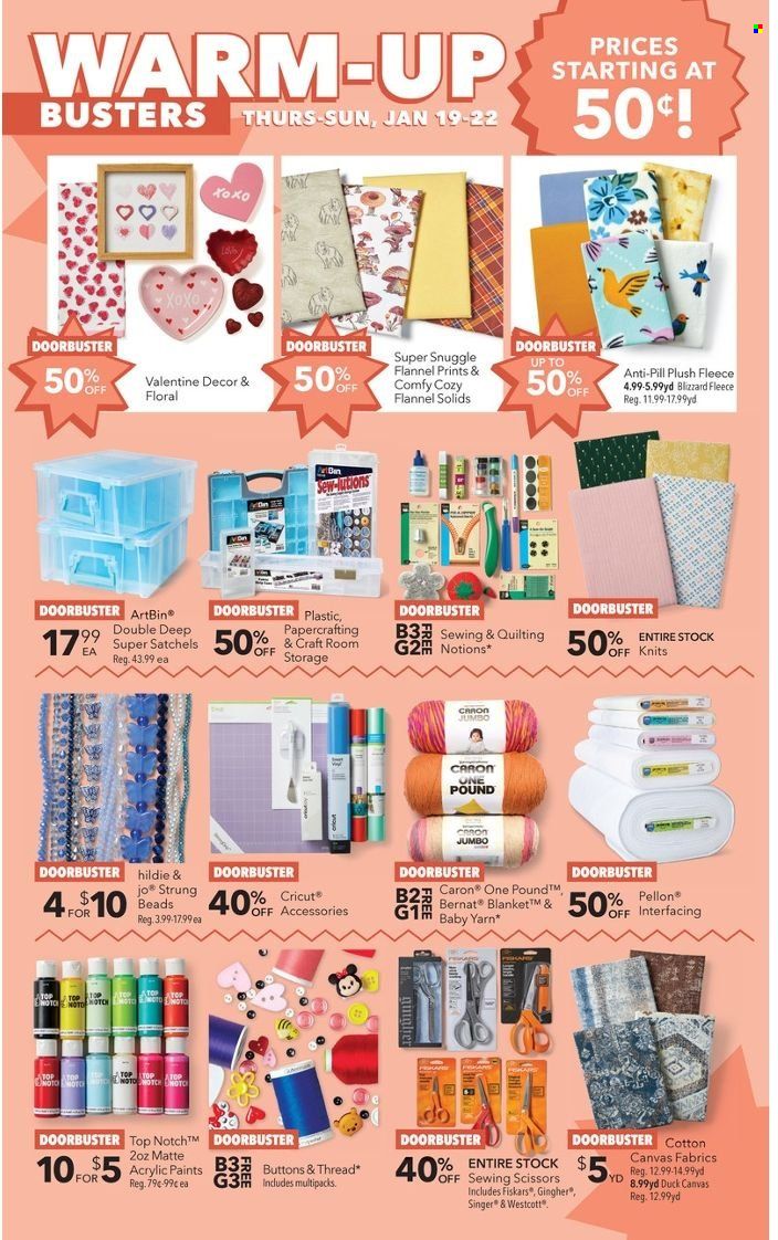 JOANN Weekly Ad Flyer Specials January 12 to February 1, 2023