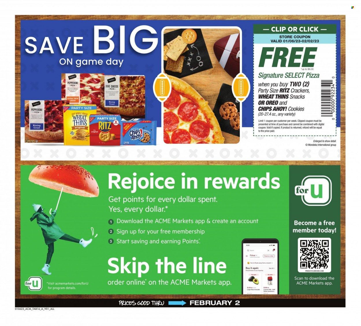 ACME (DE, NJ, NY, PA) Weekly Ad Flyer Specials January 6 to February 2, 2023
