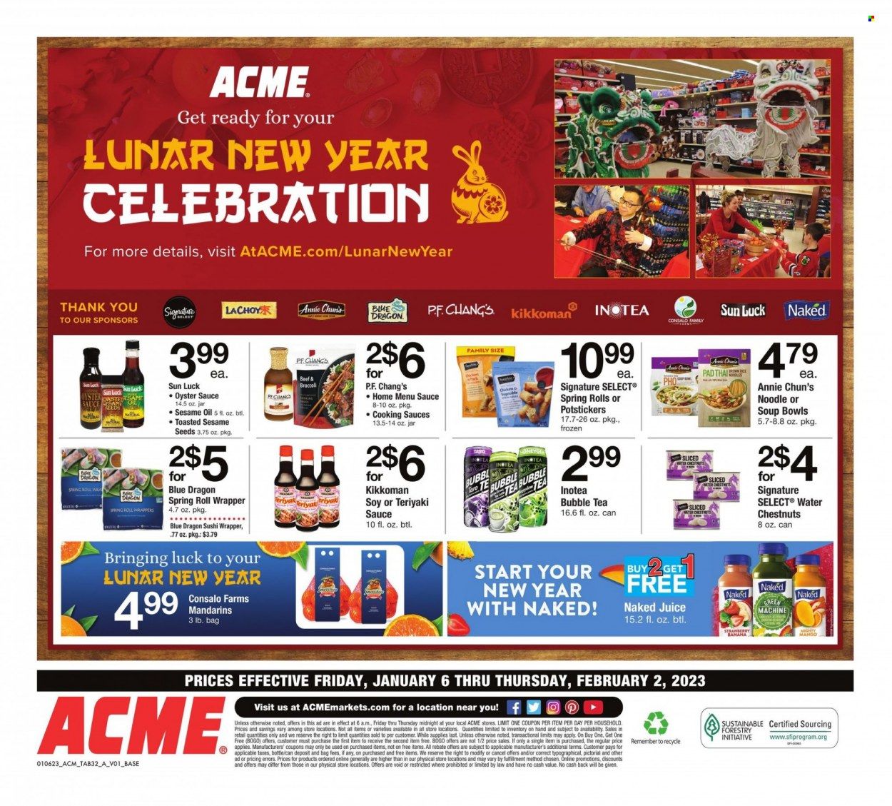 ACME (DE, NJ, NY, PA) Weekly Ad Flyer Specials January 6 to February 2, 2023
