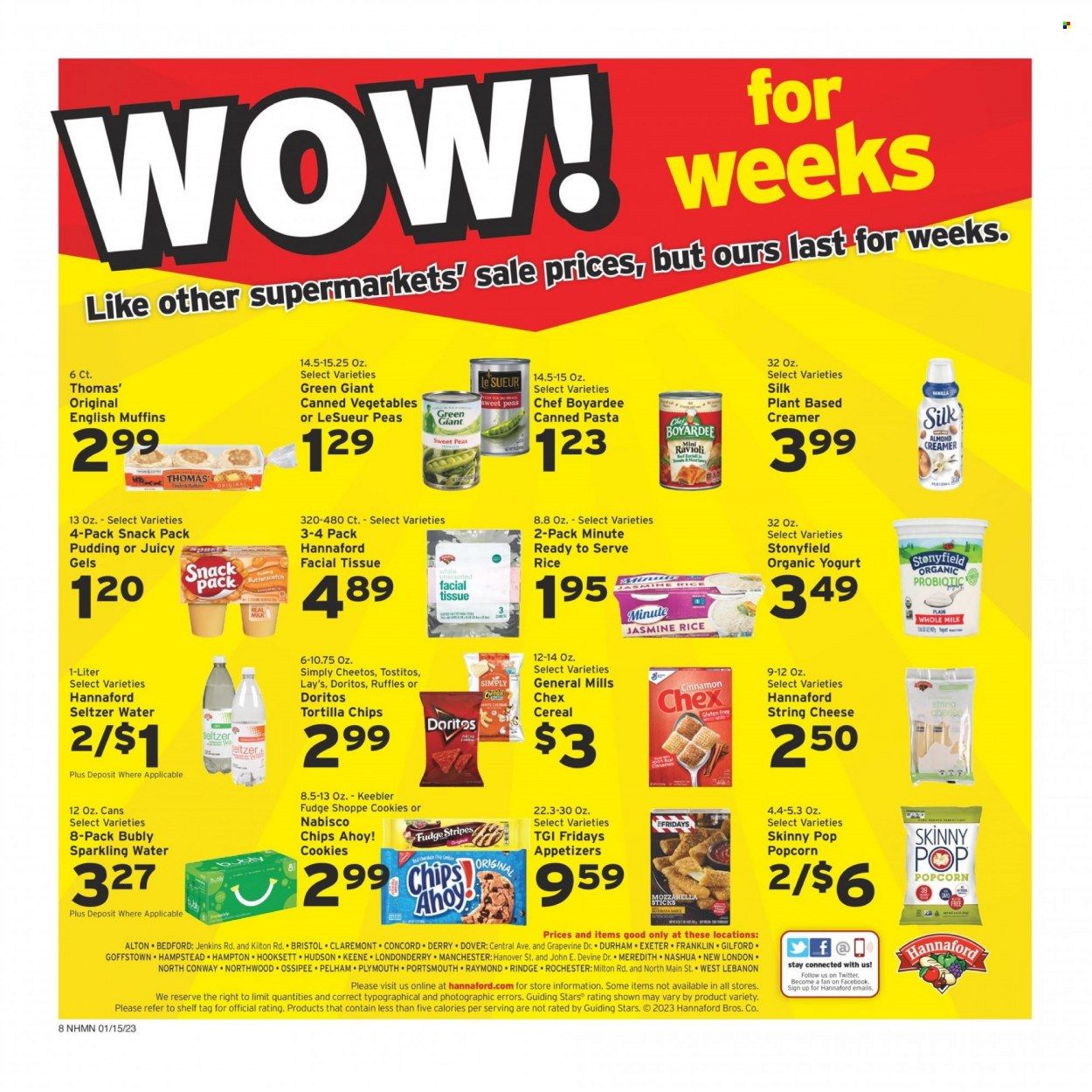 Hannaford (NH) Weekly Ad Flyer Specials January 15 to January 21, 2023