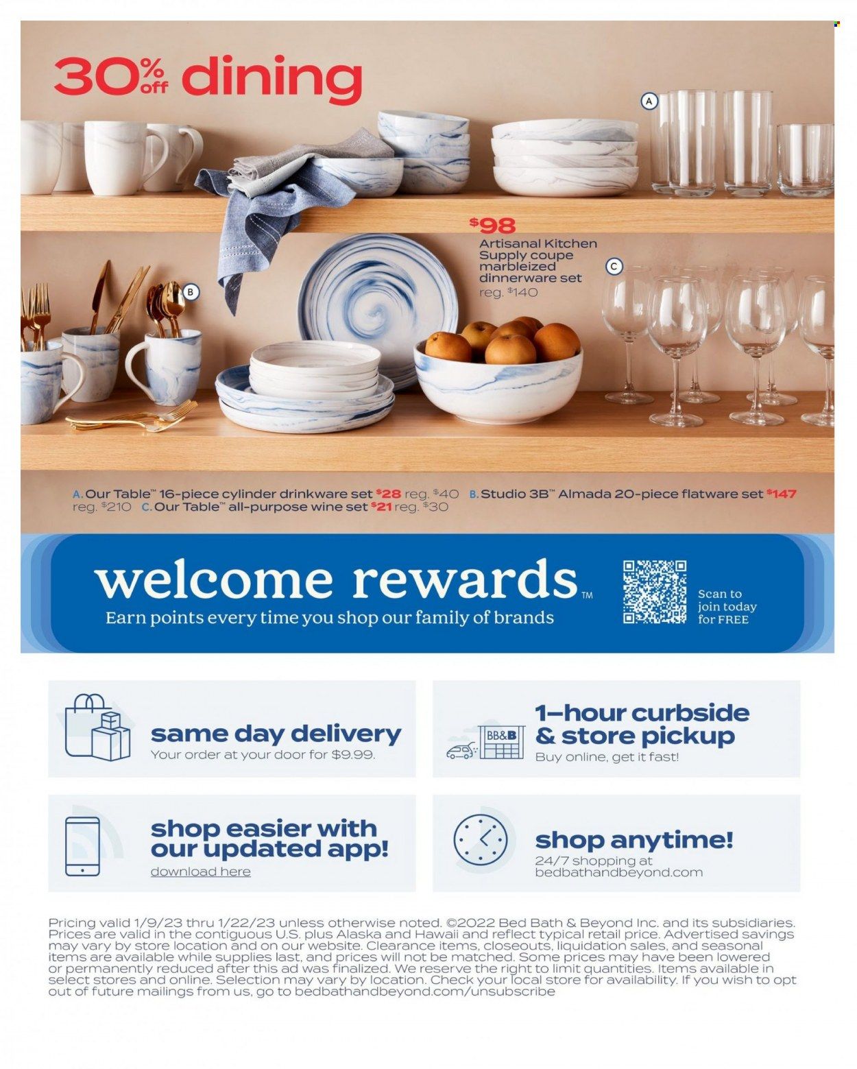 Bed Bath & Beyond Weekly Ad Flyer Specials January 9 to January 22, 2023