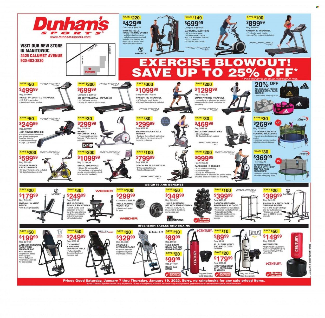 Dunham's Sports (WI) Weekly Ad Flyer Specials January 7 to January 19, 2023