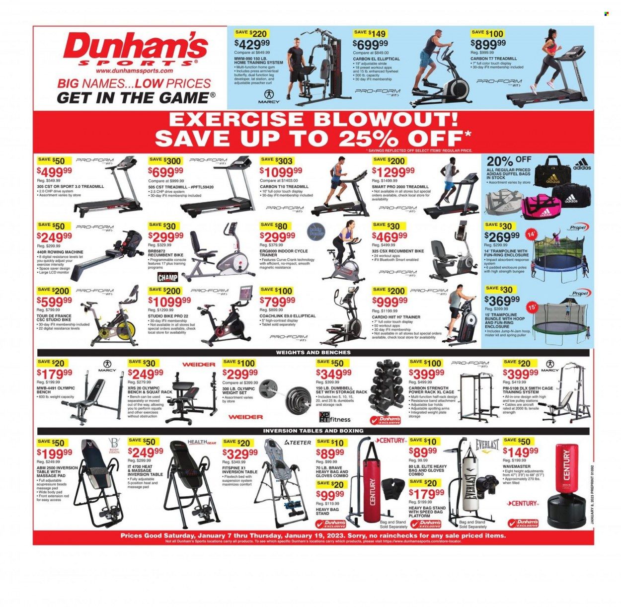 Dunham's Sports (MI) Weekly Ad Flyer Specials January 7 to January 19, 2023