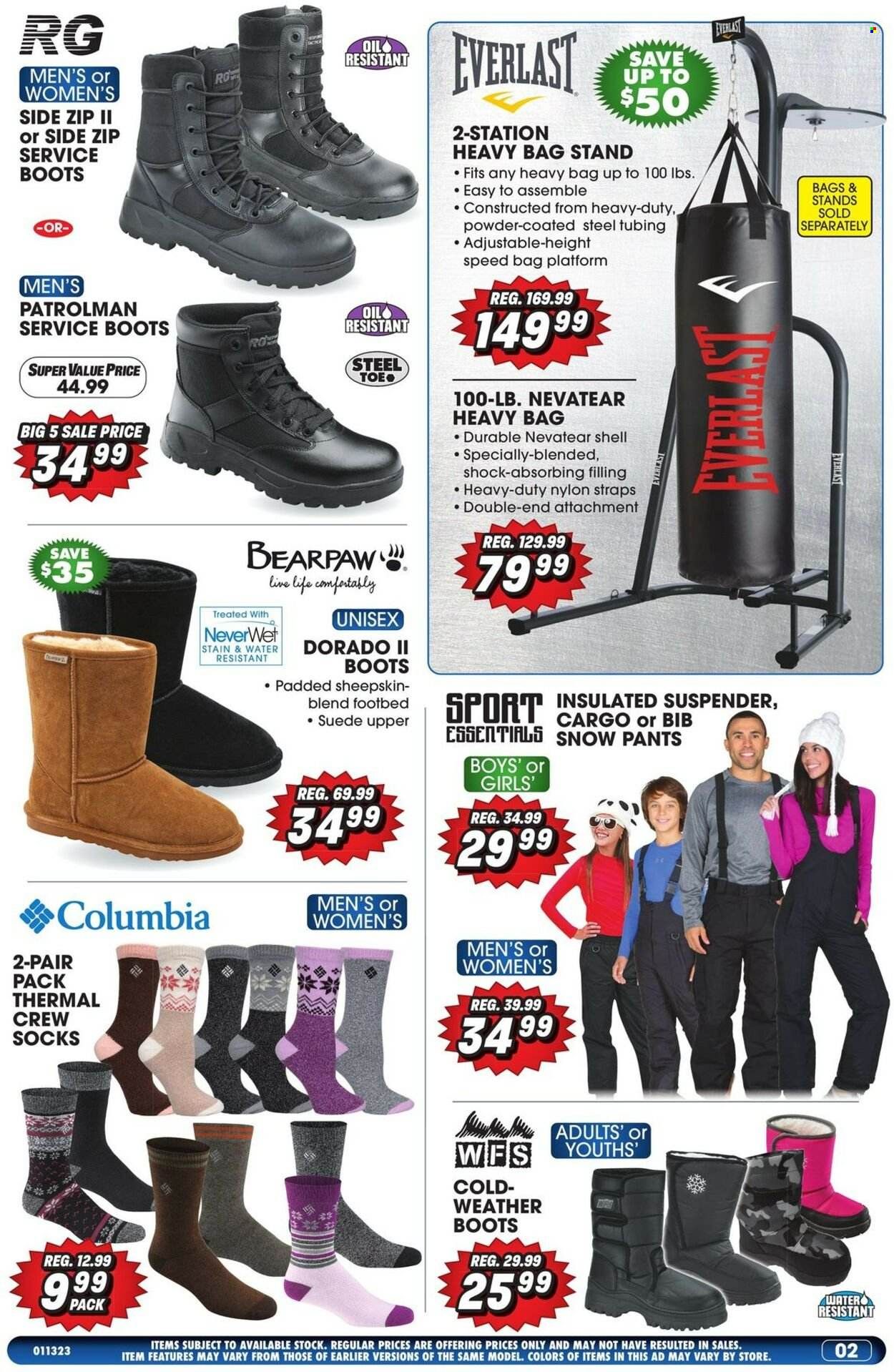 Big 5 (AZ, CA, CO, ID, NM, OR, UT, WA) Weekly Ad Flyer Specials January 13 to January 19, 2023