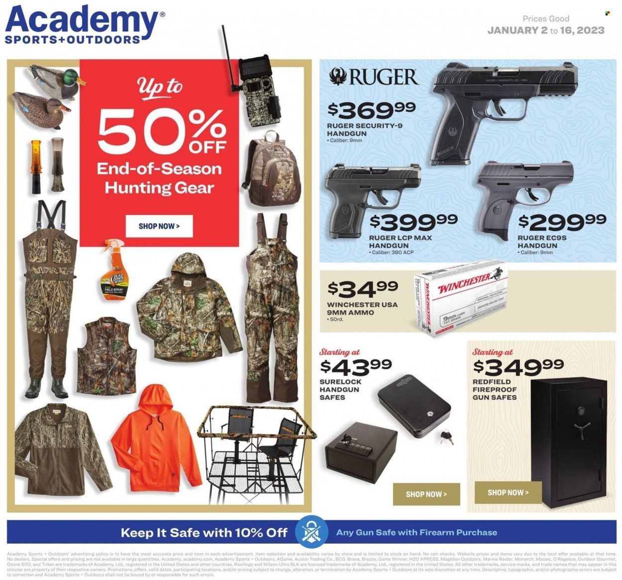 Academy Sports + Outdoors Weekly Ad Flyer Specials January 2 to January 16, 2023