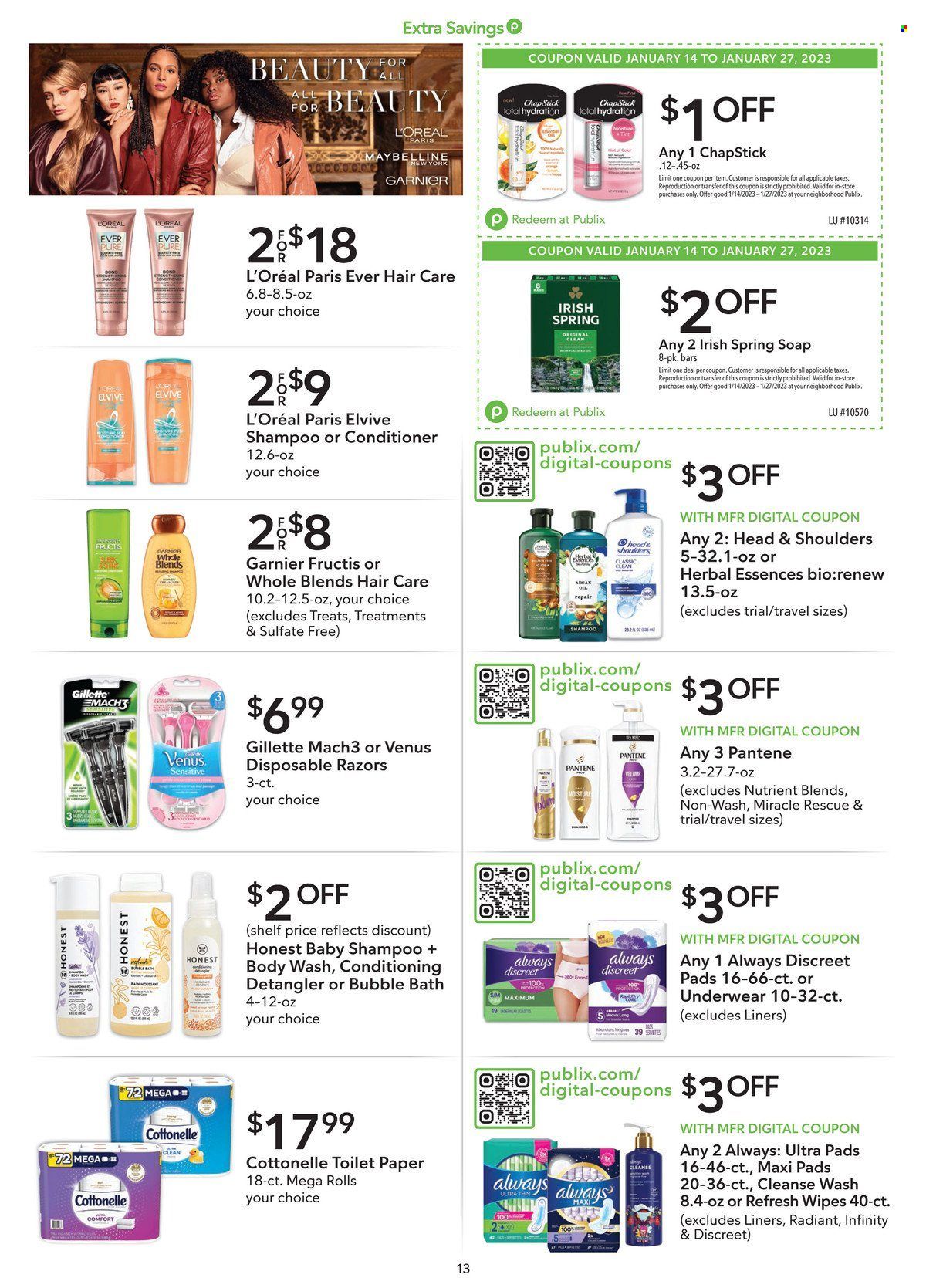 Publix (AL, FL, GA, NC, SC, TN) Weekly Ad Flyer Specials January 14 to January 27, 2023