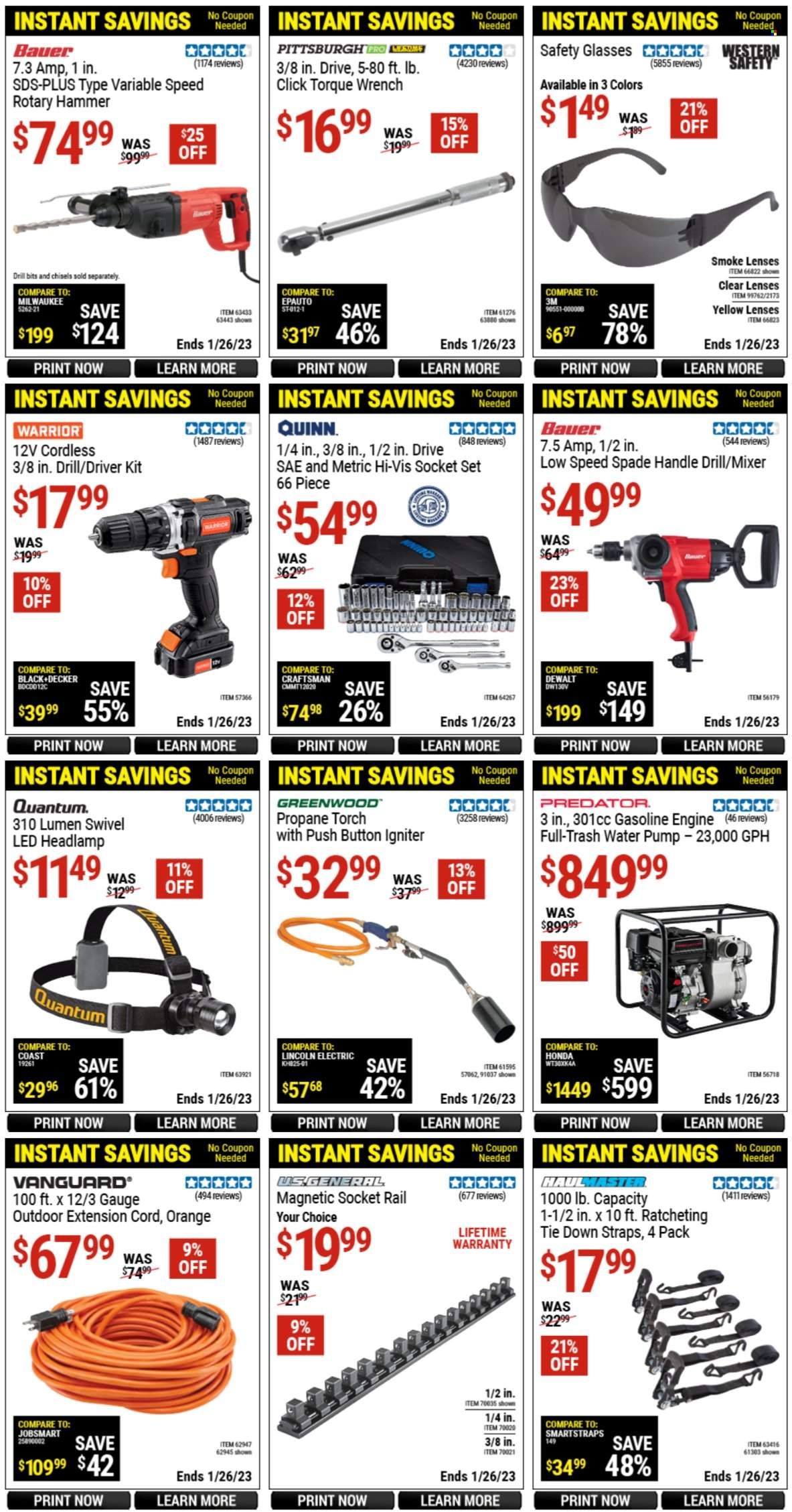 Harbor Freight Weekly Ad Flyer Specials January 14 to January 26, 2023