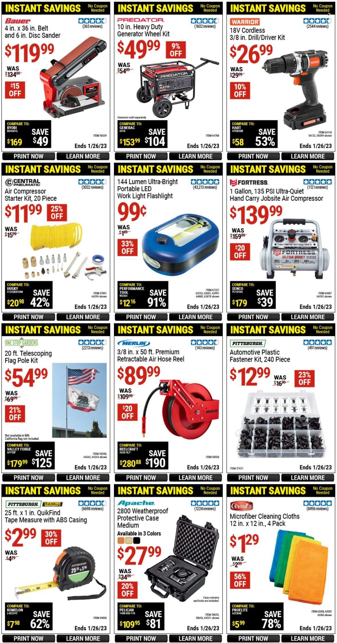 Harbor Freight Weekly Ad Flyer Specials January 14 to January 26, 2023