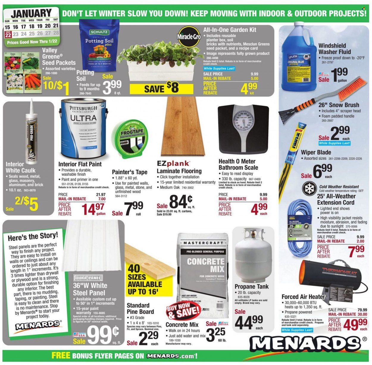 Menards Weekly Ad Flyer Specials January 15 to January 22, 2023