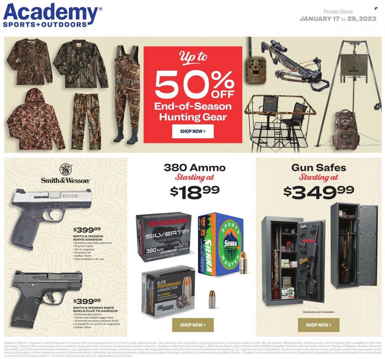 Academy Sports + Outdoors Weekly Ad Flyer Specials January 17 to January 29, 2023