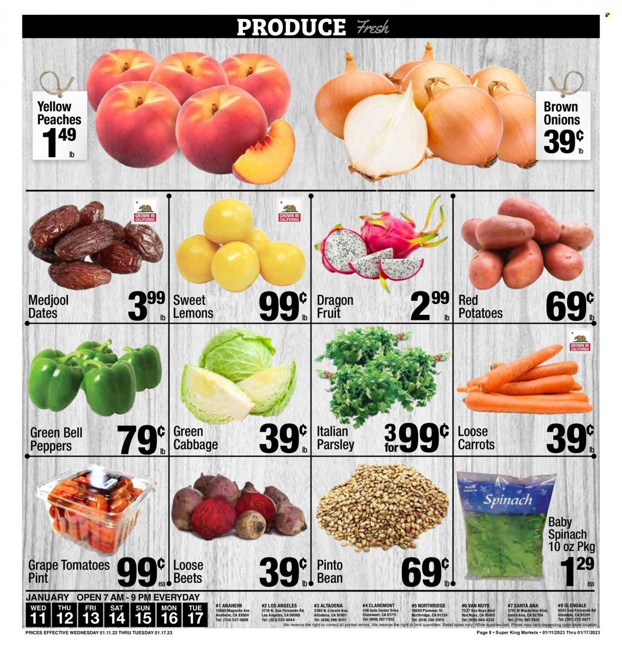 Super King Markets (CA) Weekly Ad Flyer Specials January 11 to January 17, 2023